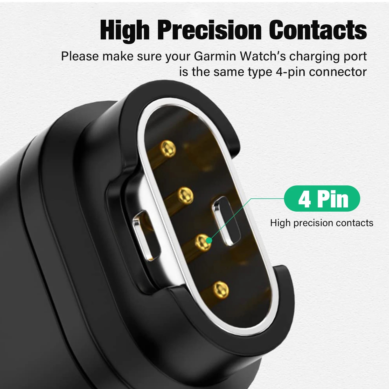 Type C USB Port to 4pin Charger Power Adapter Connector For Garmin Fenix 7/6/5/7X/6X/5X/Venu 2 plus Watch Charging Converter