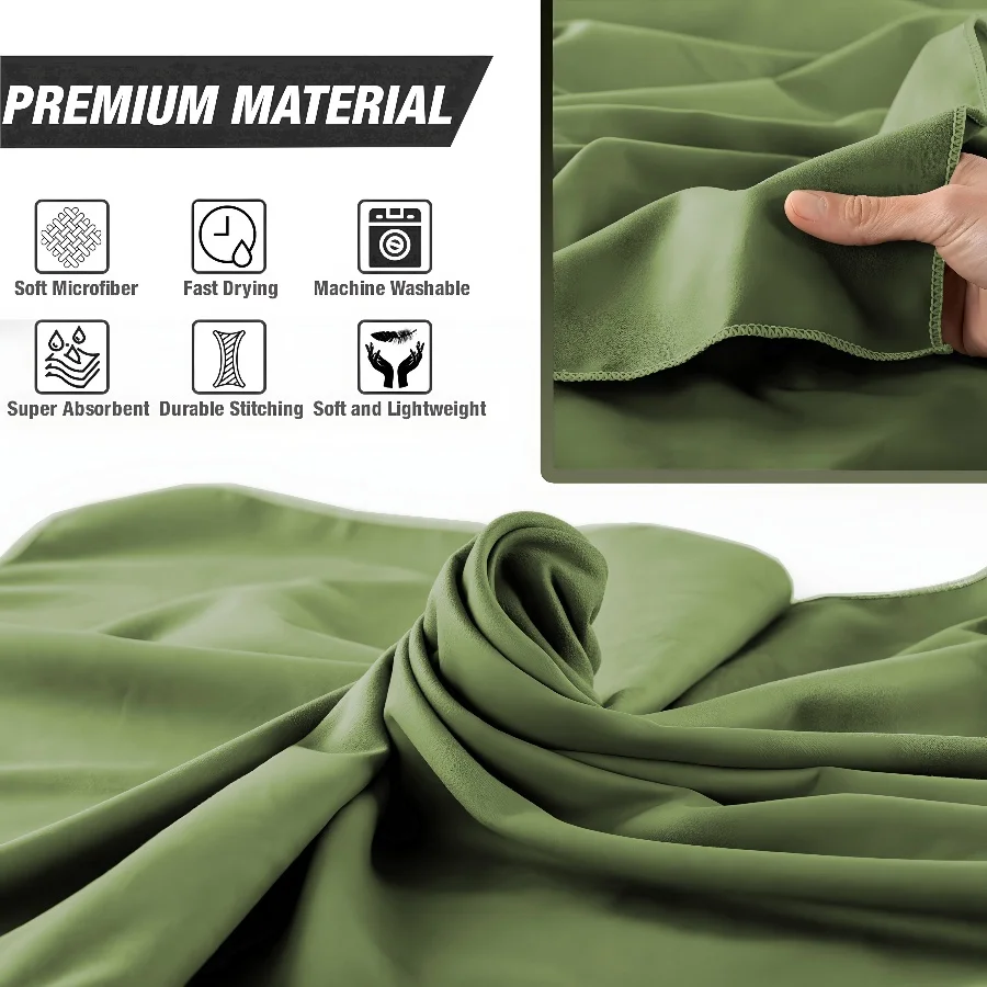 Telo mare asciugamano oversize, spesso in microfibra senza sabbia ad asciugatura rapida 31.5 "x71", asciugamani da bagno morbidi Super assorbenti per uomo, donna