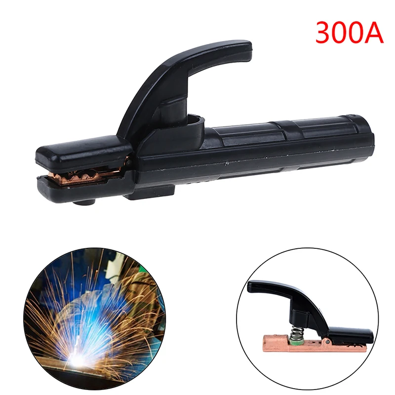 Soporte de electrodos 300A, abrazadera de electrodos de soldador pesado, accesorios de soldadura, abrazadera de electrodos para máquina de soldadura resistente al calor