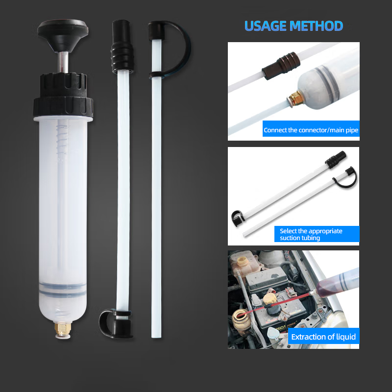 Extrator de óleo e fluido 0,5l, enchimento de mudança de óleo, seringa, transferência de garrafa, bomba de extração de combustível automotivo, ferramenta manual, bomba extratora de óleo