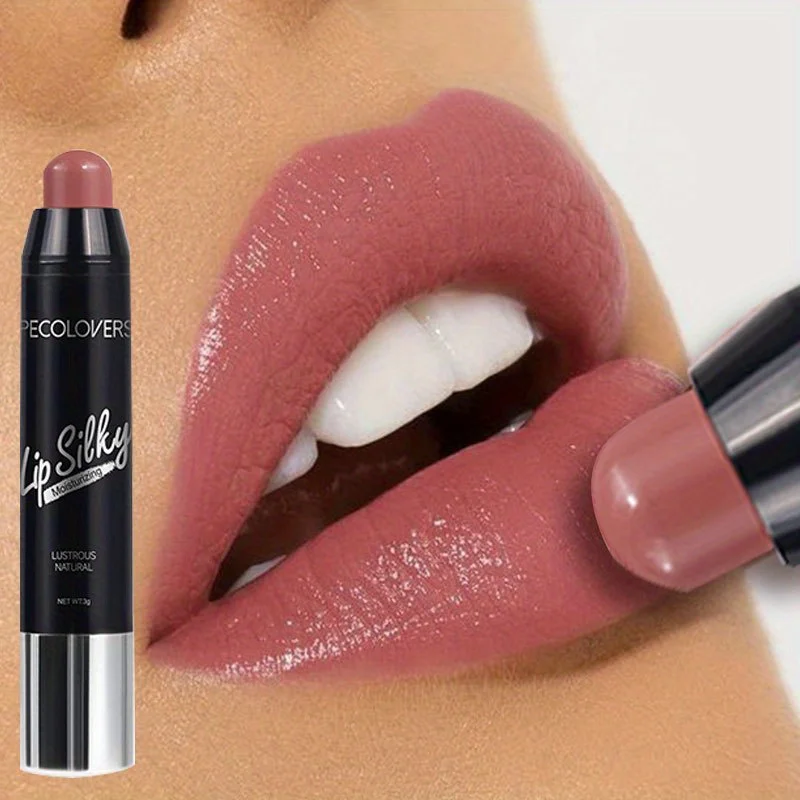 Matita per rossetto opaco Impermeabile a lunga durata Tazza antiaderente Tinta per labbra Tinta cosmetica Penna per rossetto nudo Trucco Maquillage