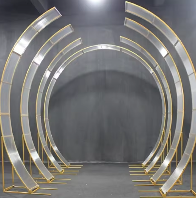 Neue 2,8 M * 3 M hochzeit requisiten Chinesischen bildschirm hochzeit szene bühne hintergrund fenster dekoration schmiedeeisen bogen.