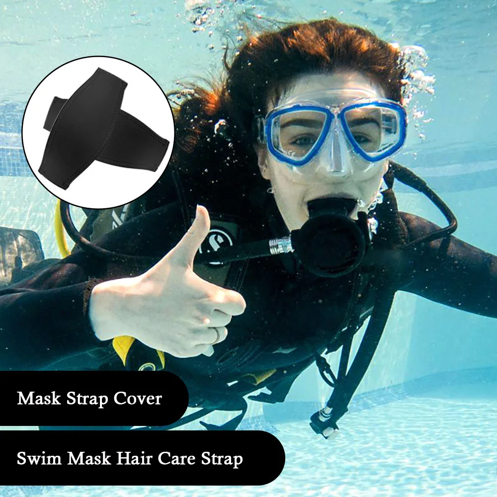Hommes femmes masque de plongée sangle couverture confort rembourré Protection plongée en apnée natation Googles néoprène réutilisable cheveux enveloppe de Protection