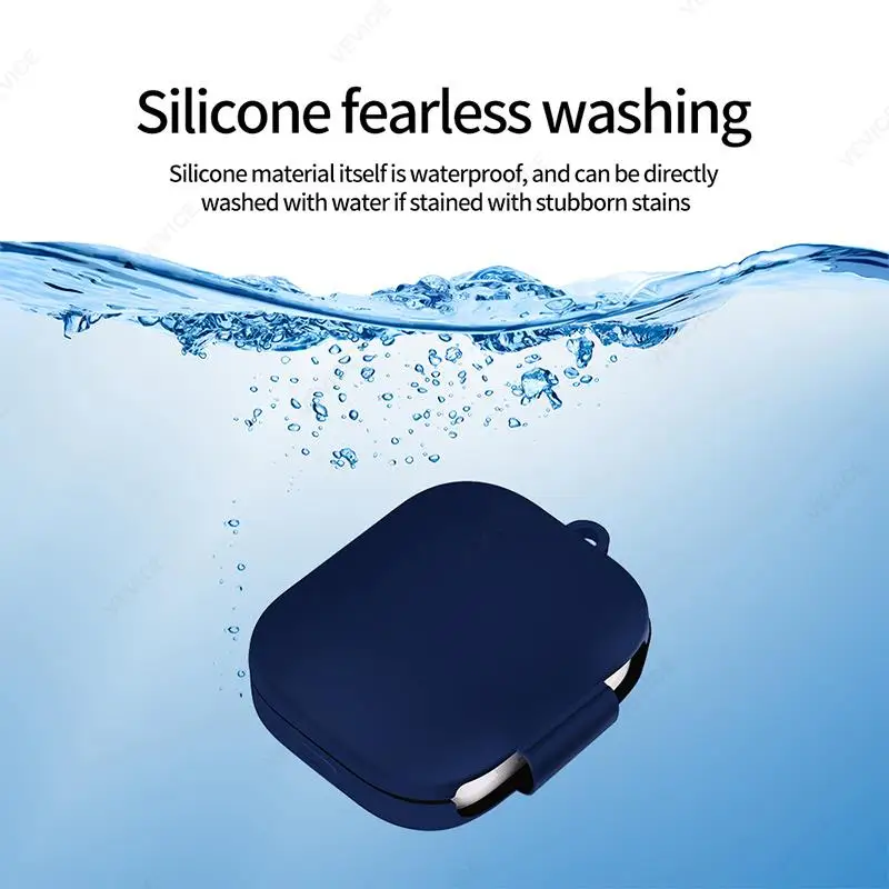 Funda Redmi Buds 5, funda de silicona para auriculares inalámbricos para Xiaomi Redmi Buds 5 Buds5 buds 5, fundas protectoras para auriculares con gancho