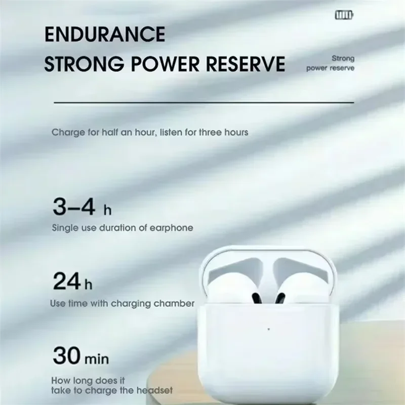 Pro4 tws fones de ouvido bluetooth 9d estéreo sem fio fones alta fidelidade handsfree com microfone para xiaomi