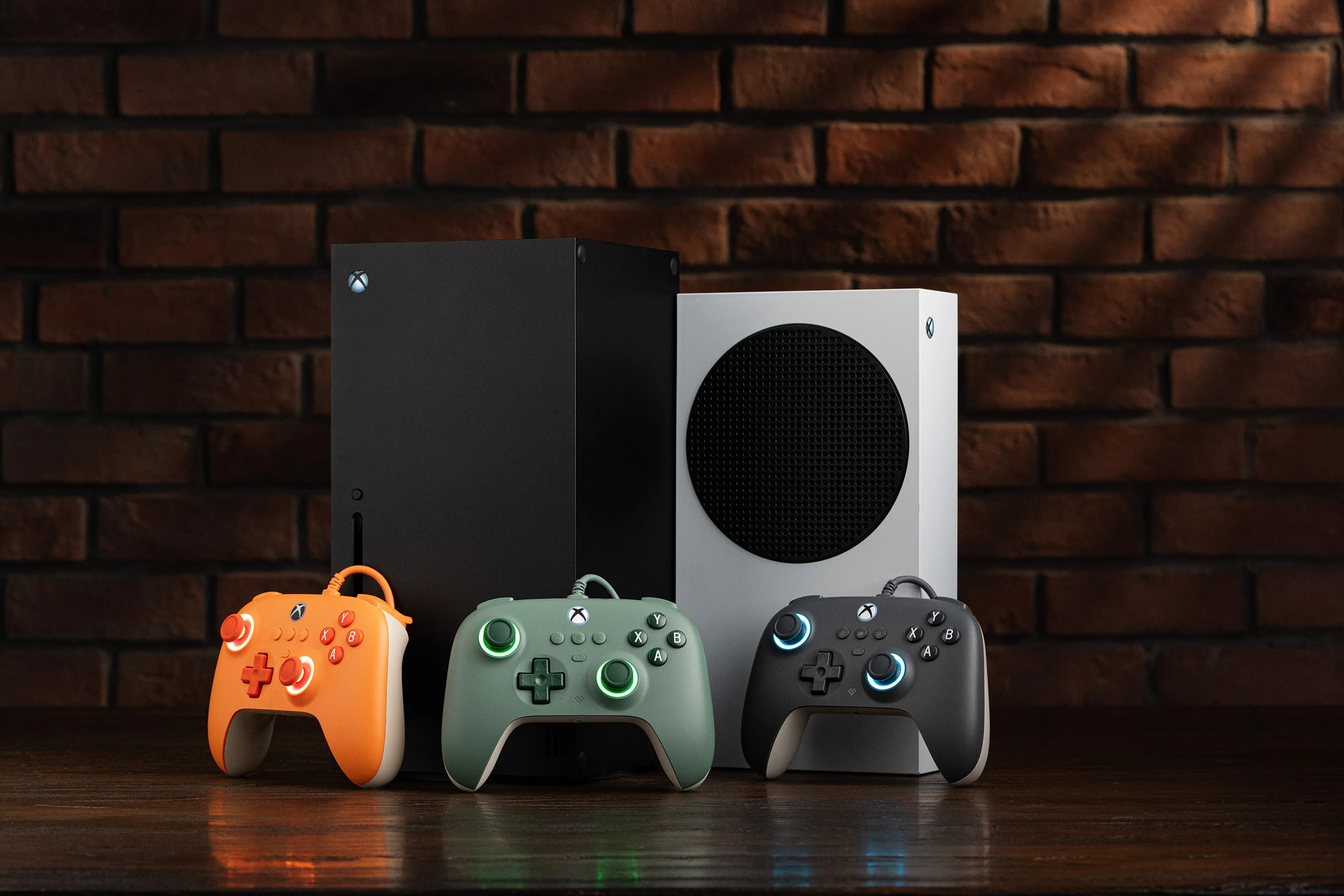 Controlador de juego con cable 8BitDo Ultimate C para Xbox Series X/S Xbox One con joysticks de efecto Hall con iluminación RGB para Windows 10/11