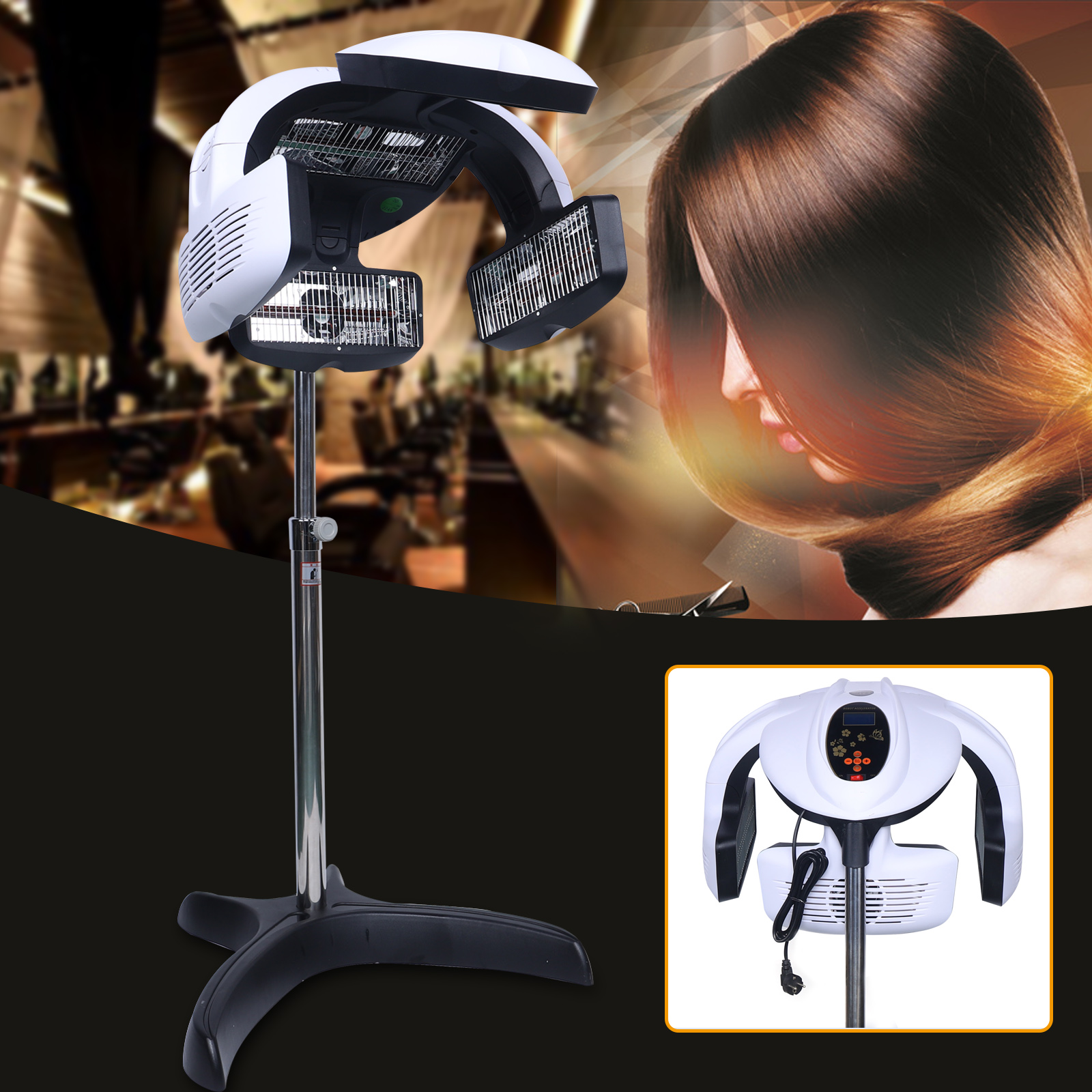 Trocknungs haube Infrarot Haartrockner Stand Up Prozessor Dauerwelle Regenschirm Heizung Styling