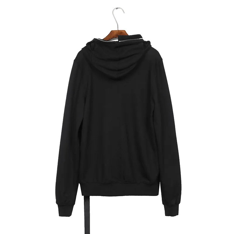 Nuevo Lujo 2023 Rick cuatro agujeros cremallera pulóver sudaderas con capucha sudaderas con capucha terciopelo algodón grueso polar tamaño EE. UU. # 668