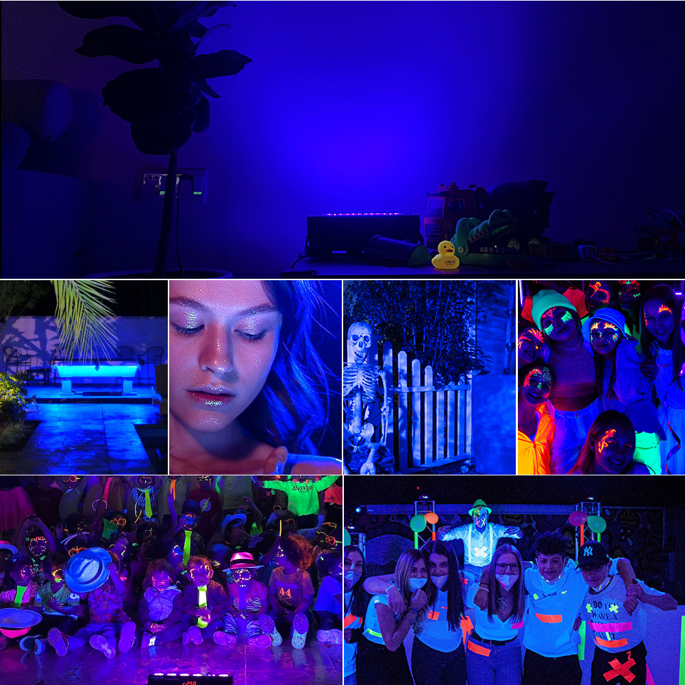 Led UV Flutlicht 395nm 400nm 220V Wasserdicht 50W 100W Fluoreszierende Party Disco Bühne Licht Ultra fillet Lampe LED Bühne Schwarzlicht