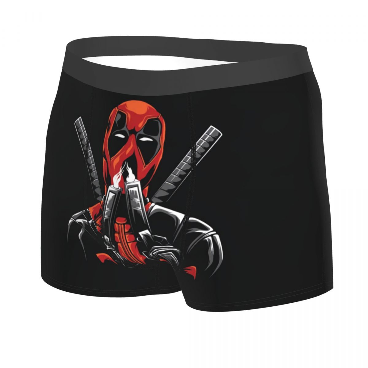 Calzoncillos Boxer de superhéroe de dibujos animados Deadpool personalizados para hombres, ropa interior con estampado 3D de Anime, bragas, calzoncillos transpirables