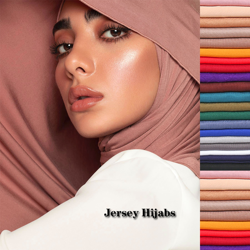 Camisa de algodão modal hijab cachecol longo xale muçulmano liso macio turbante gravata cabeça envoltórios para mulheres áfrica bandana 170x60cm