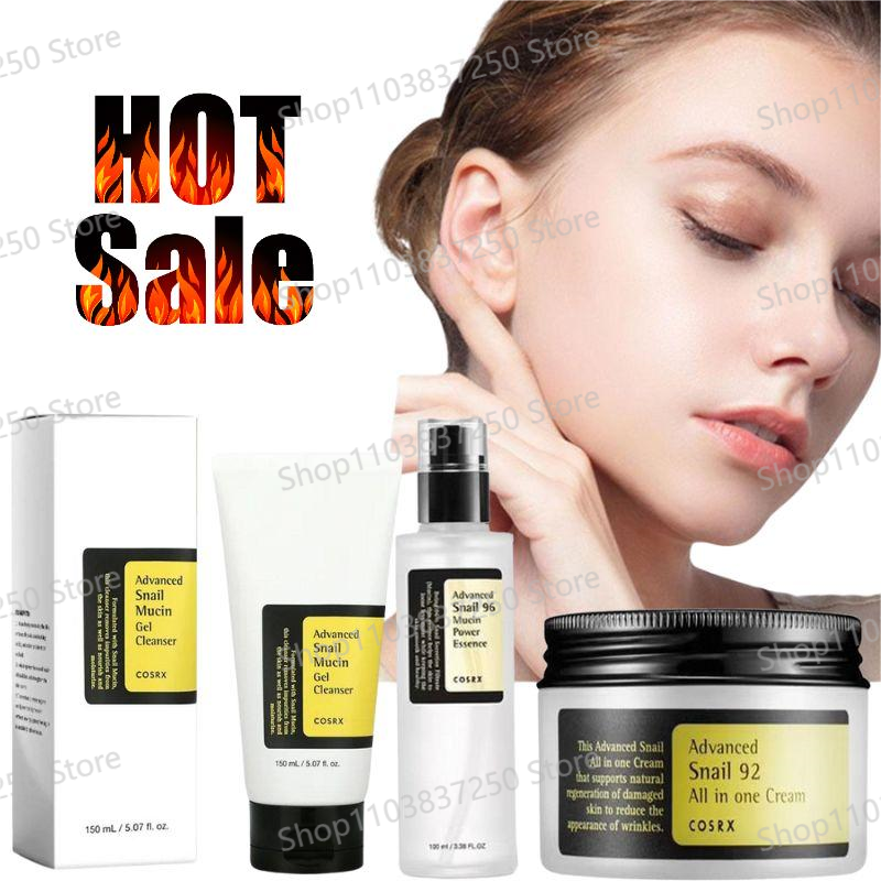 Caracol avançado 96 mucina power essência/limpador/creme hidratante suavizante nutritivo cosméticos coreanos cuidados com a pele atacado