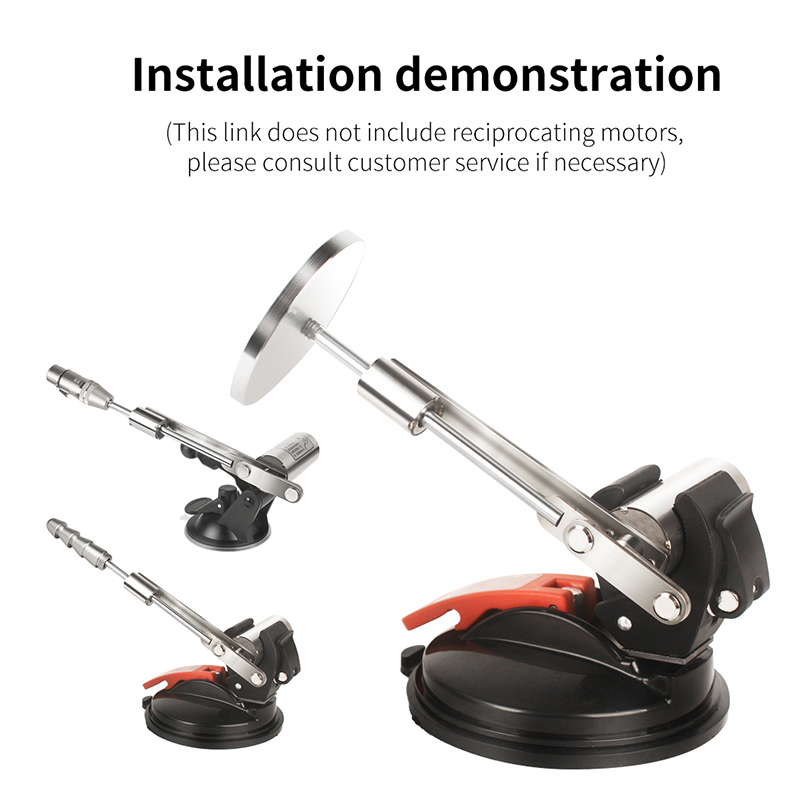 Piezas de accesorios de actuador lineal telescópico, conector 3XLR, 60mm/75mm/80mm/100mm, ventosa, placa de aluminio, copa de coque