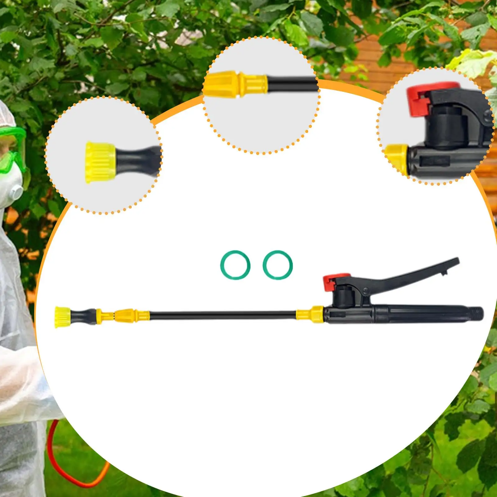Asta per spruzzatore retrattile Bacchetta per irrigazione in acciaio inossidabile Asta di prolunga per spruzzatore per irrigazione esterna Piante sospese Albero da giardino