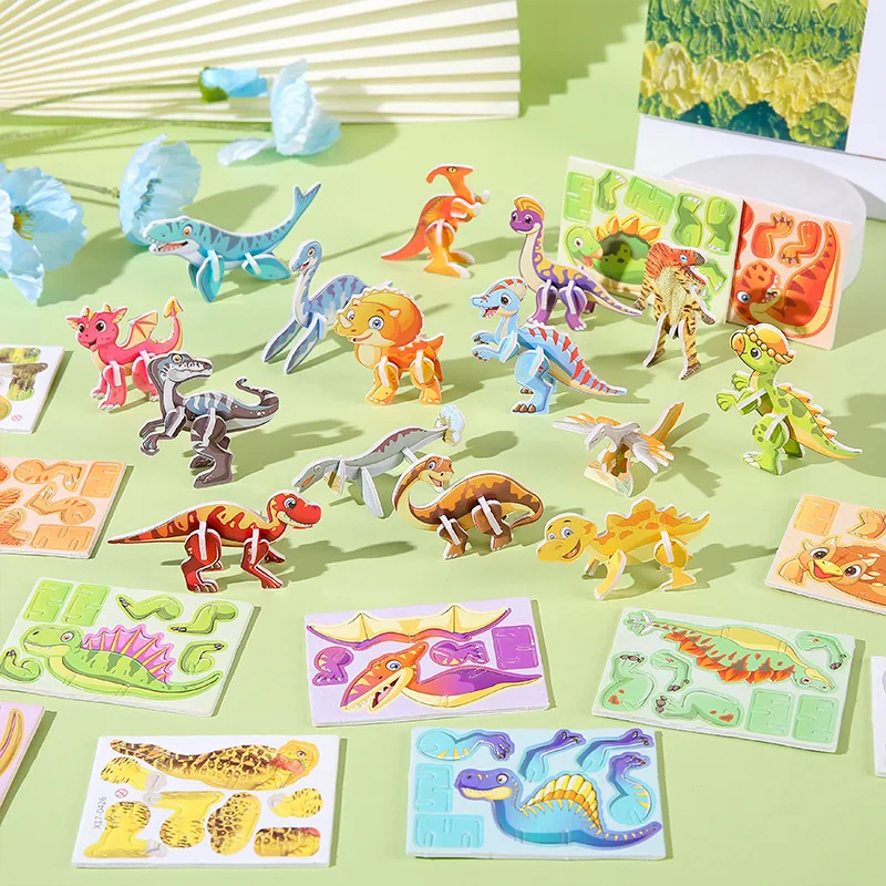 30 sztuk Mini zwierząt DIY puzzle zabawki dla dzieci upominki na przyjęcie urodzinowe nagrody w klasie prezenty na Baby Shower Pinata Filler