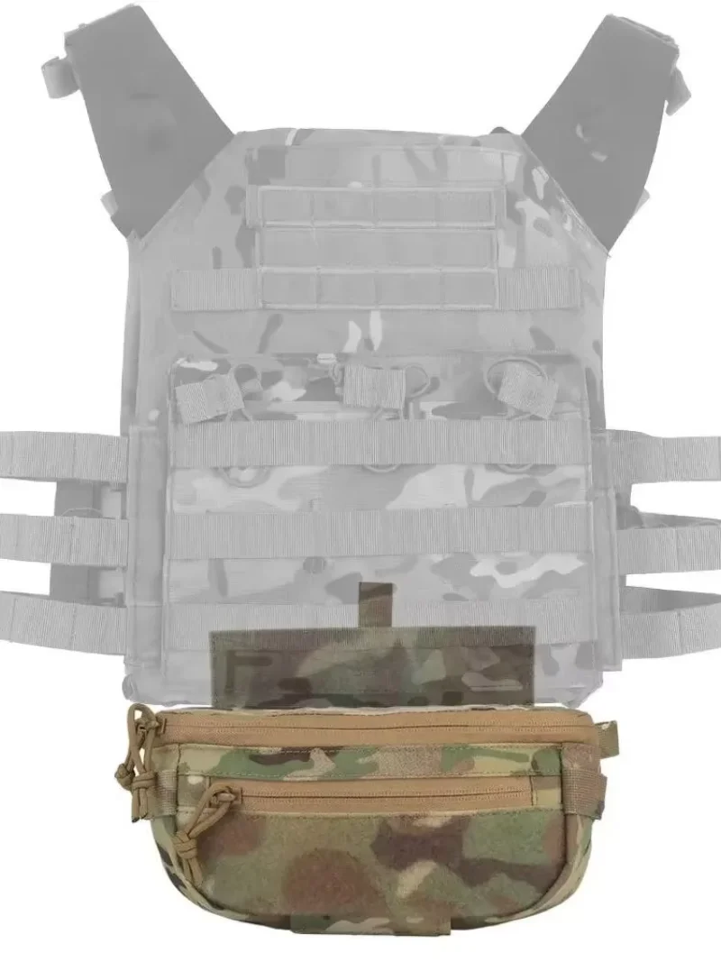 Bolsa de suspensión táctica, paquete colgante Abdominal compacto, bolso de hombro de liberación rápida, integra chaleco de caza, portador de placa Airsoft