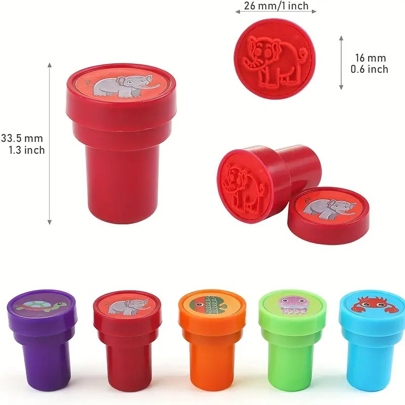 26-teilige schöne Tierstempel – ideal für Bildungsgeräte, Feiern und handgefertigte Projekte – aus Kunststoff