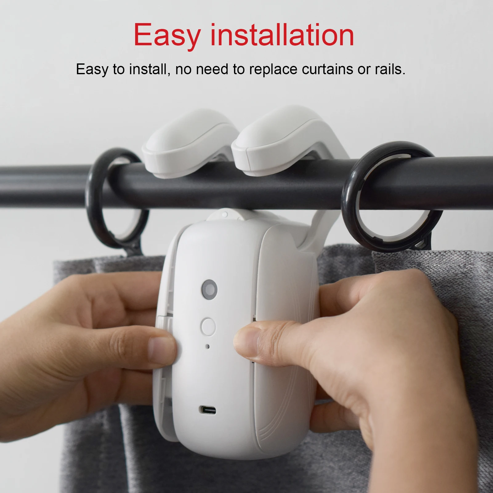 Robot de cortina automático para hogar inteligente, WiFi, Bluetooth, inteligencia eléctrica, empujador de cortina, Control por aplicación, voz de Alexa y Google