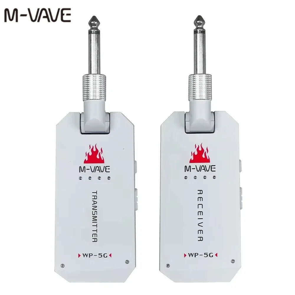 M-VAVE WP-5G Wireless Guitar System/5.8G/Rechargeable Audio Transmitter Receiver/ Type C Cable /for Guitar Amplifier Accessory