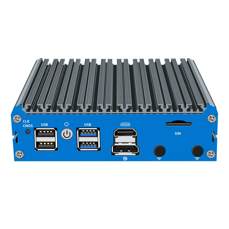 N100 Intel Celeron N6000 J6412 N4000 Fanless Mini PC 4*I226-V 2.5G LAN 1COM DP HDMI pfSense Soft Router Pokect Computer  Win11
