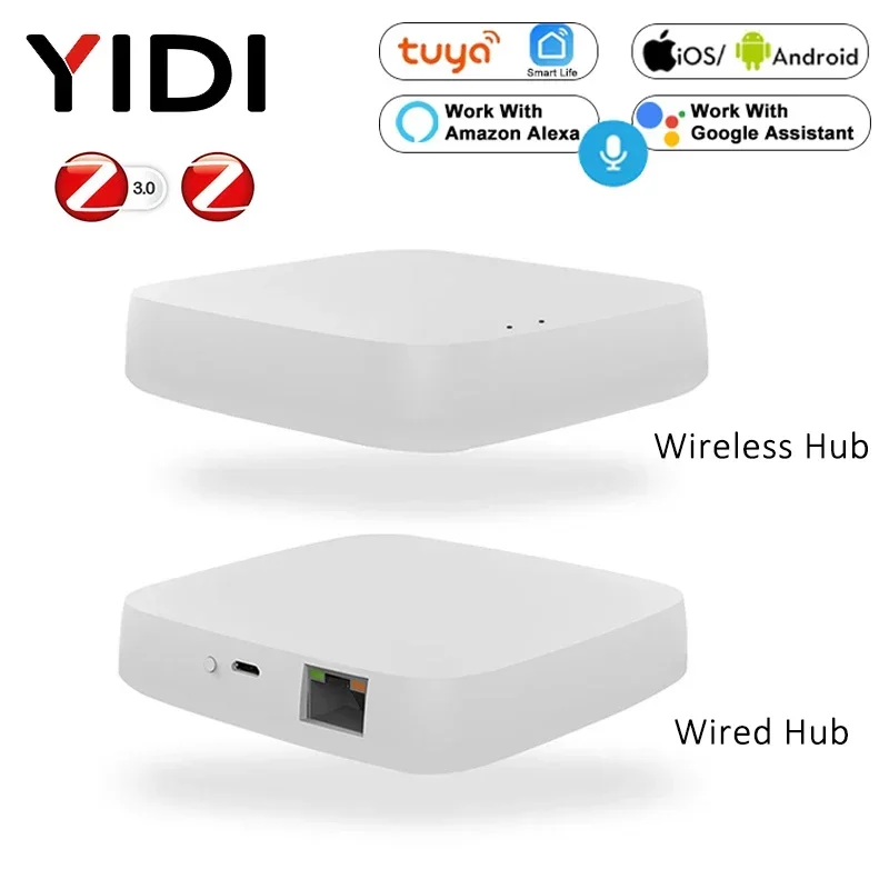 Tuya Smart Zigbee Hub de enlace Wifi puente de casa inteligente controlador de voz remoto inalámbrico funciona con Alexa Google Home