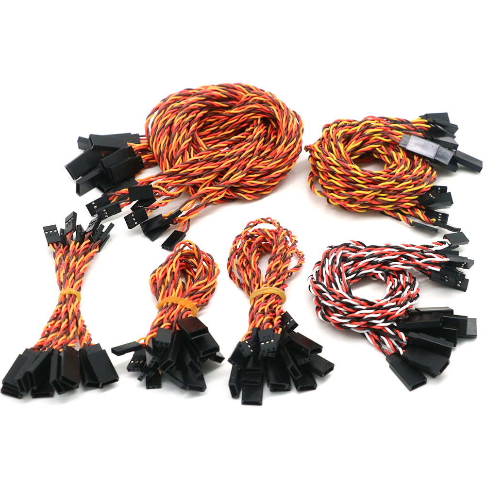 10 stücke 10/15/30/50/100 cm Servo Verlängerung Kabel 30/60 core Für Futaba JR anti-interferenz Servo Für RC Hubschrauber Teil/
