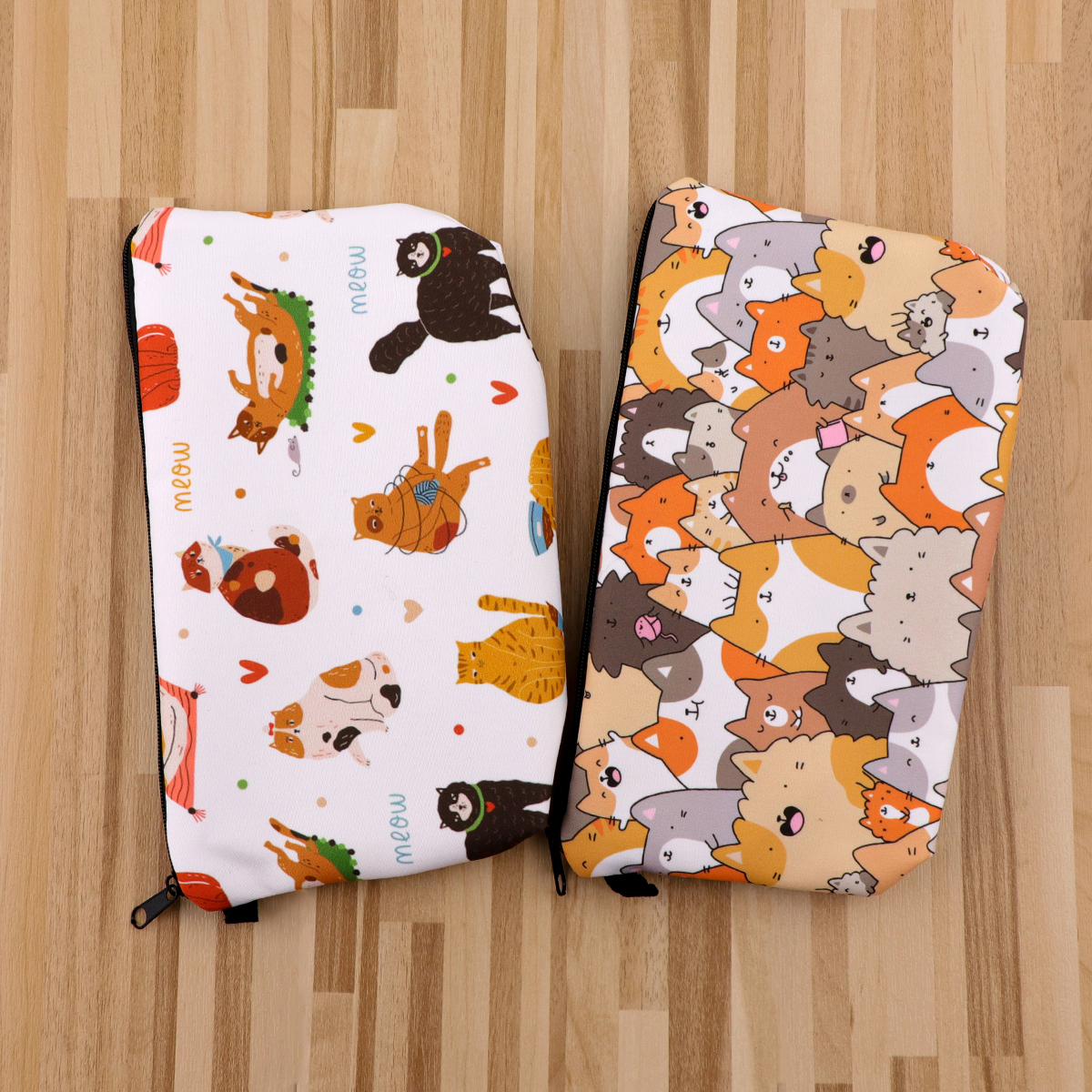 Cute Animals Storage Flamingo Cat Organizer Makeup Bag Cosmetic Pouch Large Travel Cosmetic Bag Makeup Accessory