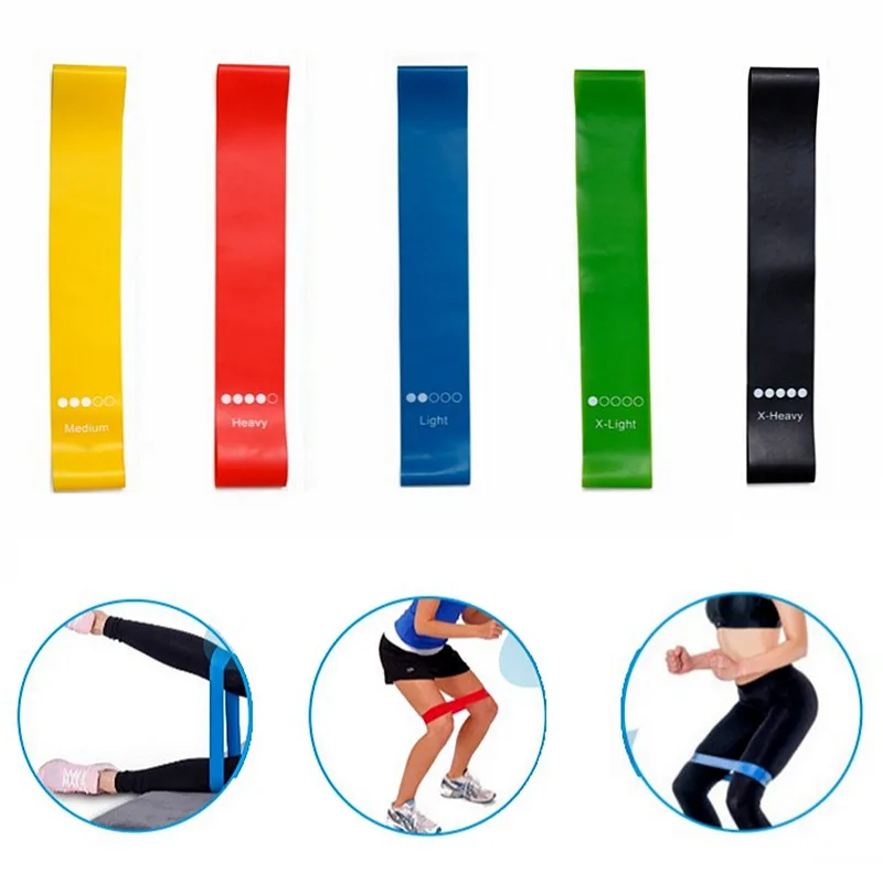 Fasce di resistenza in TPE Set fitness Fasce ad anello in gomma Allenamento per la forza Allenamento Espansore Attrezzatura da palestra per yoga Anello in gomma elastica