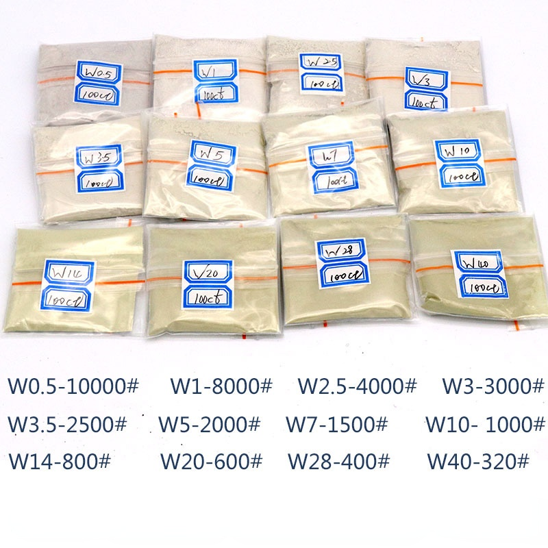 Polvere diamantata/metallo, stampo, giadeite, polvere lucidante per giada/polvere nano diamantata ad alta resistenza a specchio manuale/100 carati (20 g)