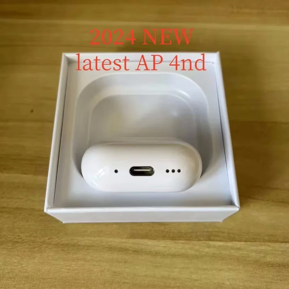 2024 AP 4nd auriculares Bluetooth carga inalámbrica compatible con auriculares IOS18 interfaz de USB-C auriculares originales para teléfonos