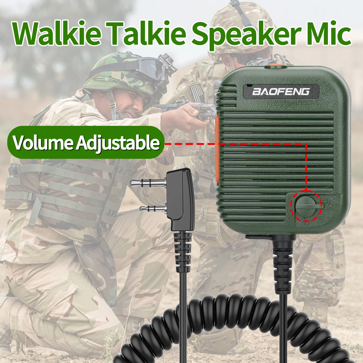 Baofeng AR-152 Walkie Talkie mikrofon PTT radia głośnik Keenwood 2-Pin typ mikrofon ręczny dla UV-K5 UV-21 Pro DR-1801