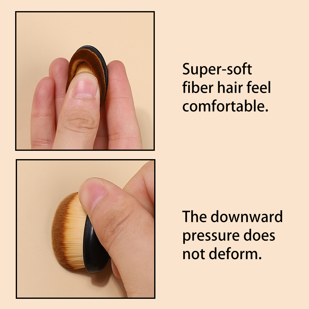 1 ชิ้นพลาสติกเล็บ Art แปรงทําความสะอาดฝุ่นหัวเข็มขัดแปรงรูปไข่เจลทําความสะอาดฝุ่น Make Up แหวนรูปแปรงเล็บเครื่องมือ