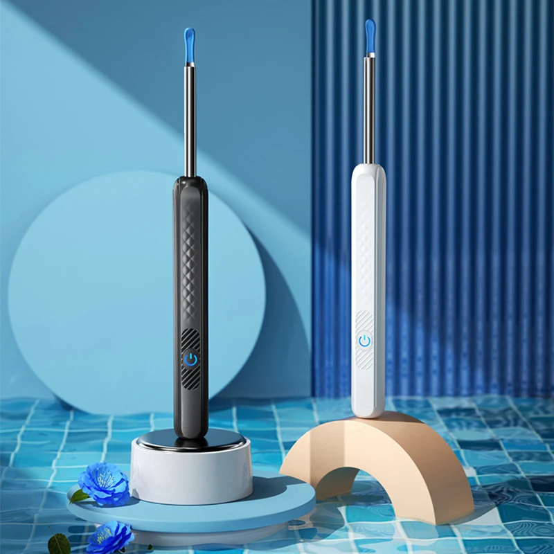 무선 WiFi 귀 선택 검 이경 카메라 내시경 빛나는 귀 왁스 청소 치아 구강 검사 건강 관리 귀 청소기 키트