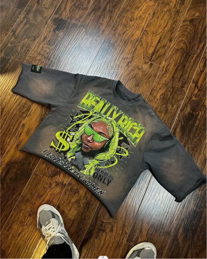 Camiseta Y2K nueva moda Harajuku estampado de patrón Kawaii manga corta de alta calidad de algodón puro cuello redondo Camiseta Top ropa de mujer