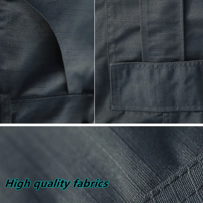 Calças cargo masculinas com vários bolsos, à prova d'água, resistente ao desgaste, macacão de treinamento casual, roupas confortáveis e respiráveis