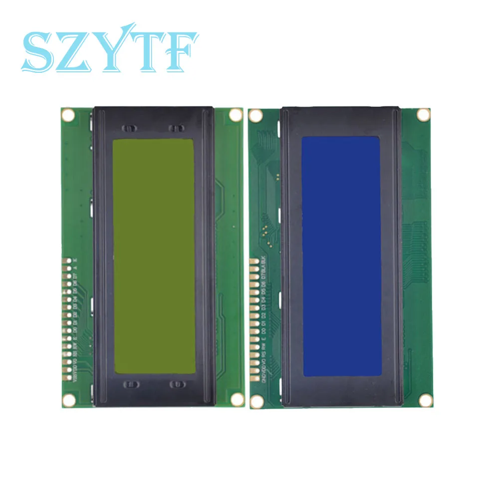 LCD2004 + I2C 2004 20x4 2004A niebieski/zielony ekran znak LCD/w IIC/I2C moduł adaptera interfejsu szeregowego dla arduino