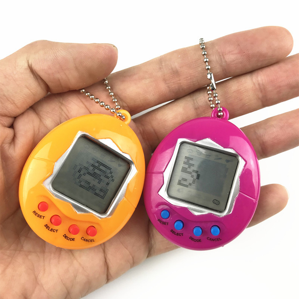 เด็กใหม่ปีของขวัญสร้างสรรค์สัตว์เลี้ยงอิเล็กทรอนิกส์เกม Tamagotchi ของเล่นเสมือนสัตว์เลี้ยงของเล่นอิเล็กทรอนิกส์ MINI Key CHAIN ของขวัญเด็ก