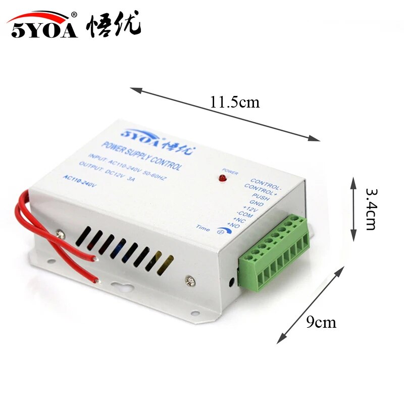 5YOA 전원 공급 장치, 문짝 액세스 제어 시스템 스위치, 전기 잠금 RFID 액세스 제어 시스템용, DC 12V, 3A, 5A, AC 90 ~ 260V