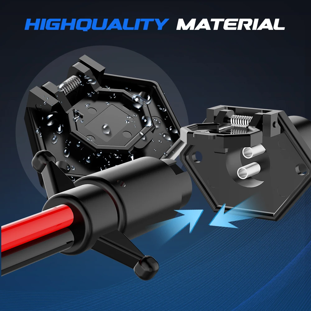 Plugue do motor de arrasto, soquete do motor de arrasto de 10 fios 12V-24V, compatível com Minn Kota, soquete de conexão rápida do motor