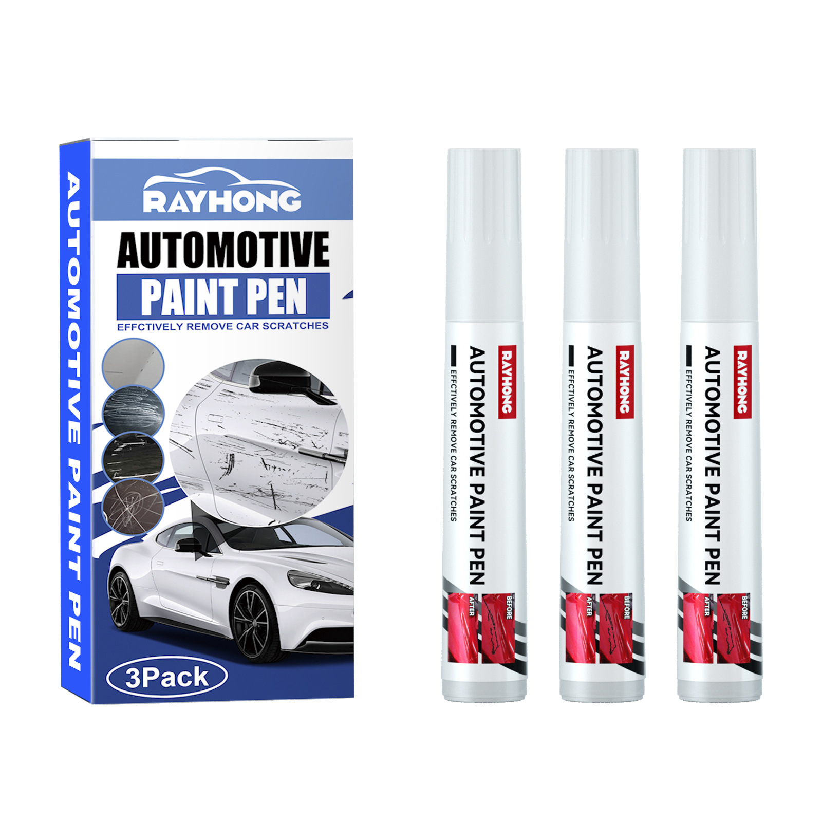 Car Refinish Pen, Paint Scratch Scratch Repair Repair Pen Traces Paint Repair Pen