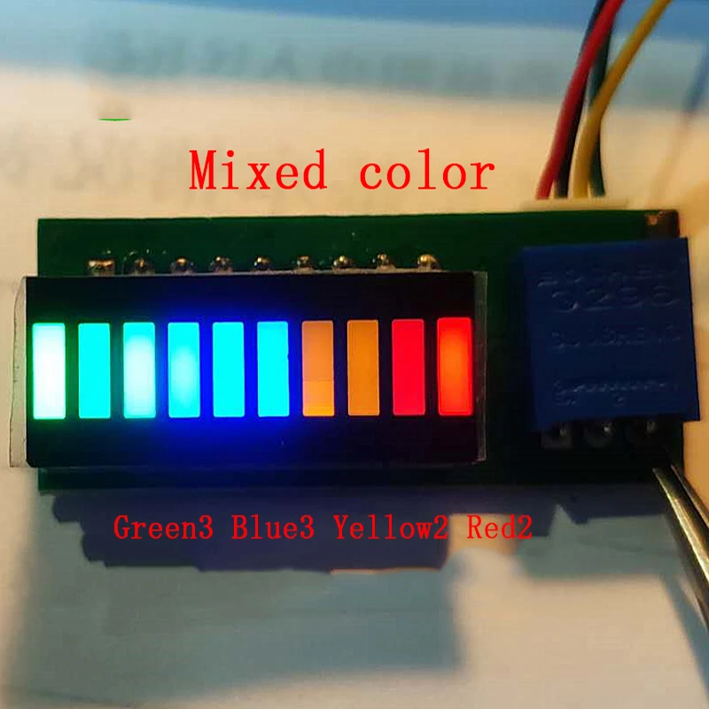 9V- 12v Indicatore di livello audio Spettro musicale stereo Amplificatore di luce a LED VU Meter Lettore MP3 per auto Lampada per atmosfera luminosa