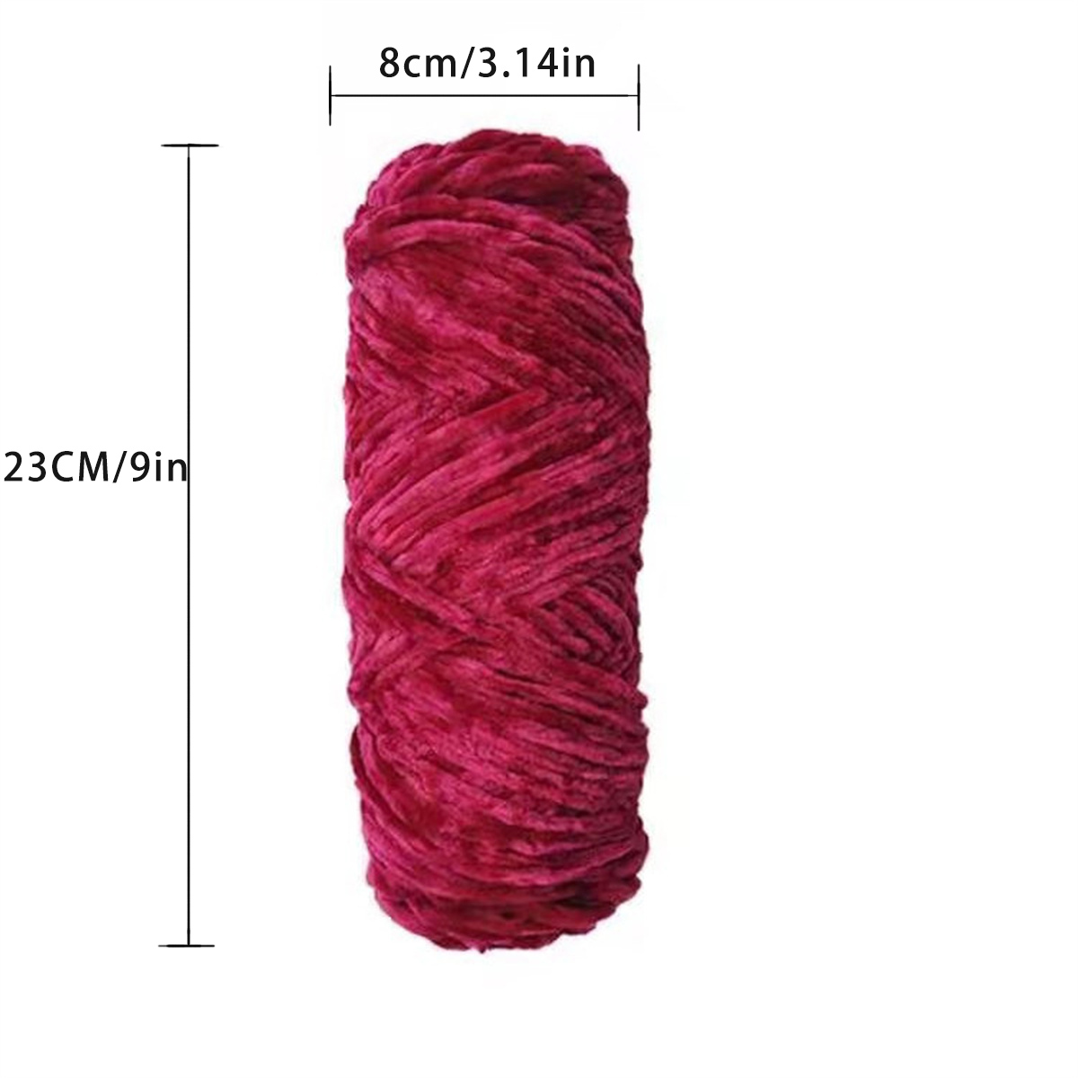 DIY 100% hilo de terciopelo de poliéster accesorios Amigurumi delfín bebé hilo de felpa hilo de chenilla suave para tejer 1 madeja 100g 130M