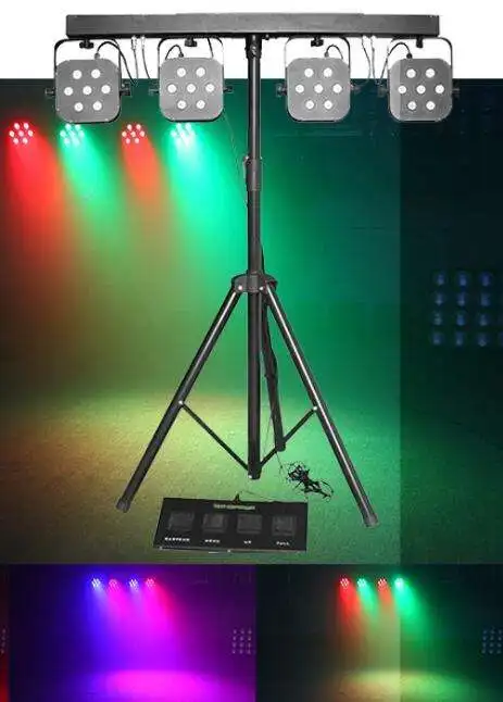 Оборудование для дискотеки Dj 7x3w RGBW 4 в 1, светодиодное сценическое освещение Par Bar