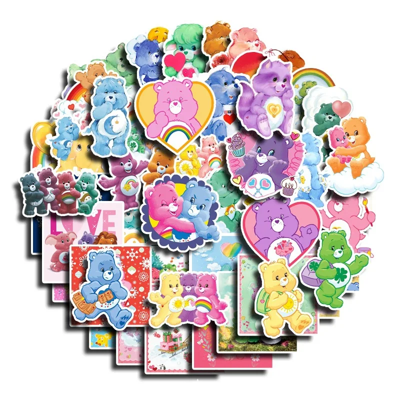 2024 nuevo estilo 32/50 Uds Retro cuidado oso chica creativo DIY pegatinas decorativas impermeables