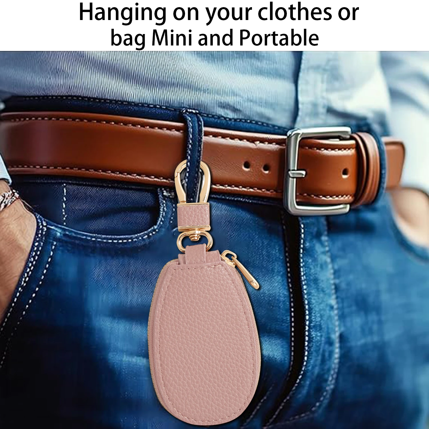 Mini portachiavi per auto, universale per uomini e donne, custodia portachiavi creativa e alla moda, ornamento da appendere semplice ed elegante
