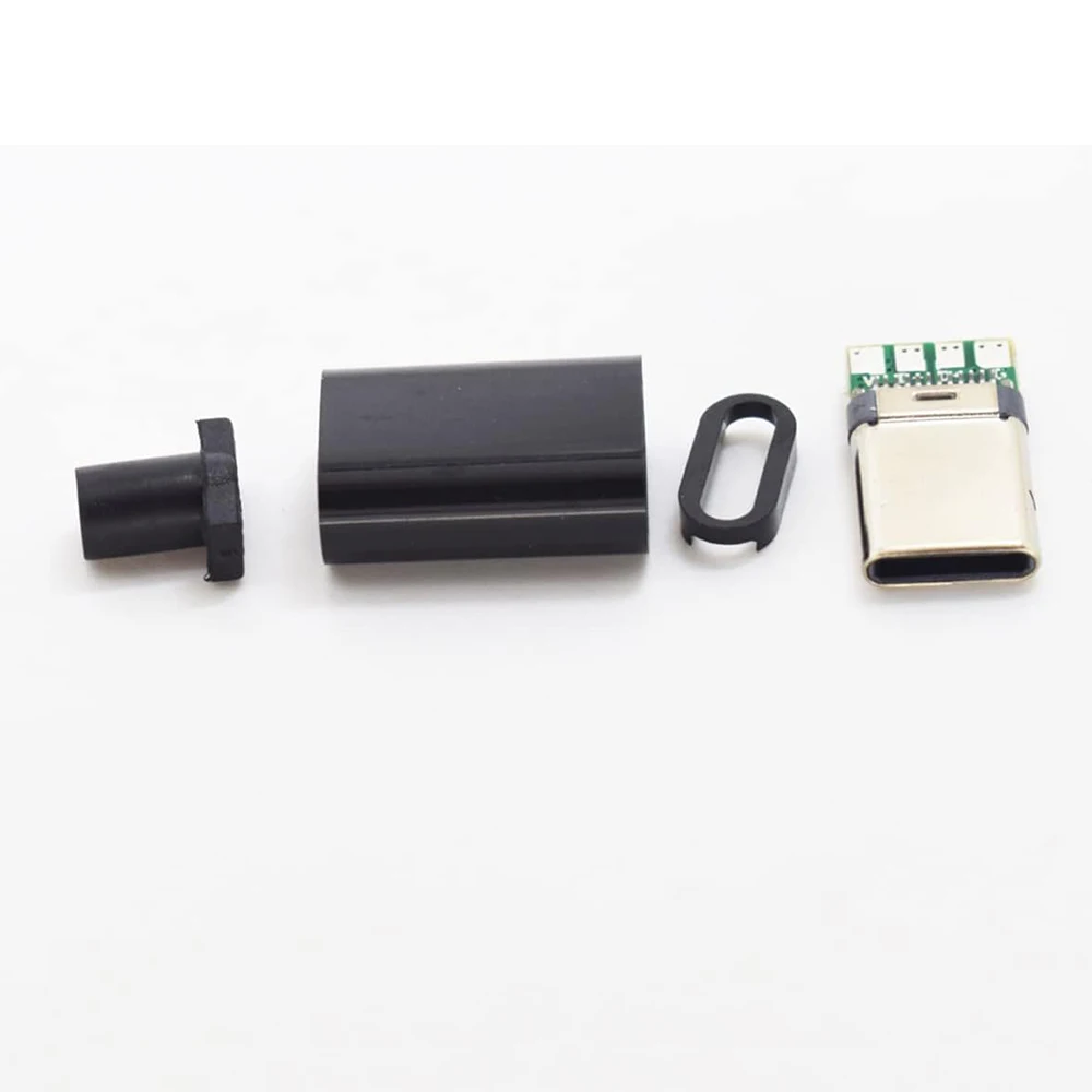 5/10 Sätze USB 3.1 Typ C Stecker Stecker DIY Lötdraht USB C Stecker Adapterkabel für DIY Datenleitung Schnittstelle Stecker Buchse