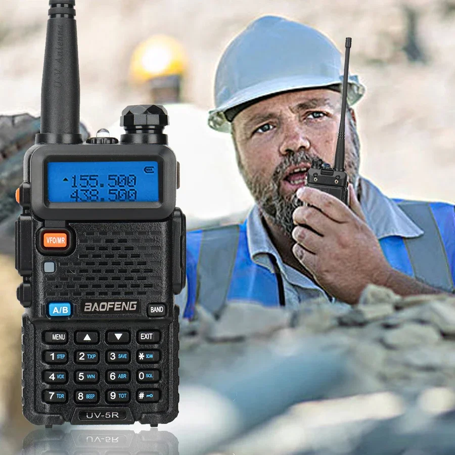 1/2/4 Uds Baofeng UV-5R 8W Walkie Talkie de tres potencia Frecuencia Dual de alta potencia 128CH UV-5R portátil de mano Walkie Talkie bidireccional