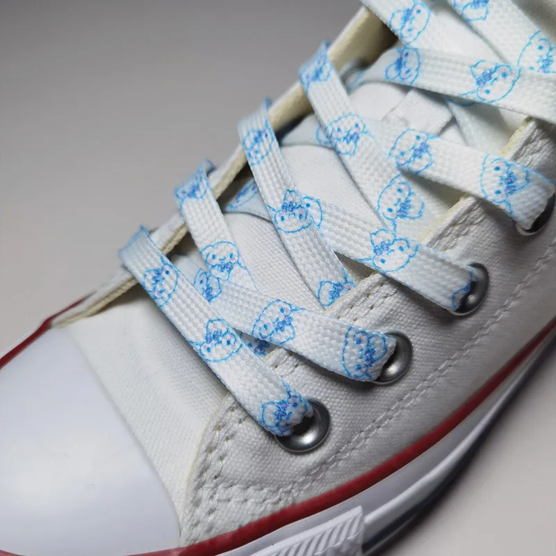 1 пара, шнурки для обуви в стиле аниме, 120-150 см