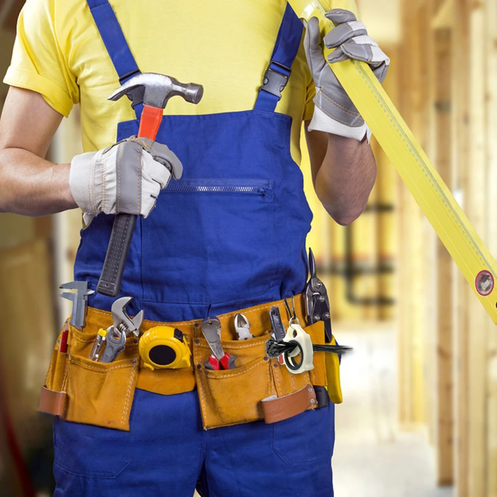 Organizador de braçadeiras fluorescentes, reutilizável, suporte de gravata com zíper, portátil, plástico, ferramenta de armazenamento, organizador de laços de fio elétrico