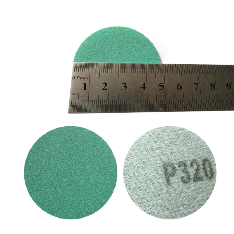 Discos de lixa 2 Polegada filme pet 50mm gancho loop lixa seca molhada para lixadeira orbital aleatória carpintaria carro polimento acabamento